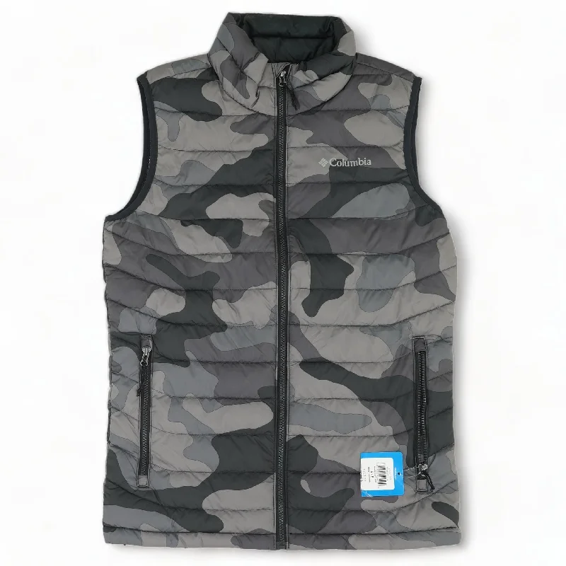 Men's Coats with Adjustable SleevesGreen Camo Puffer Vest