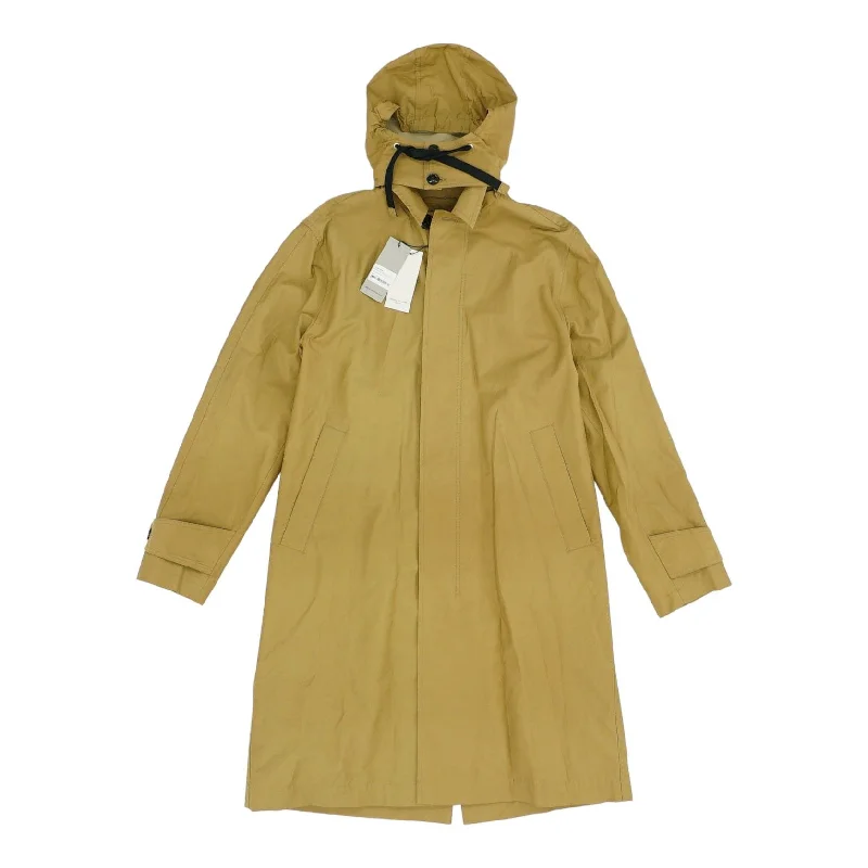 Modern Men's Field JacketsKhaki Solid Thibaud Tech Rain Coat