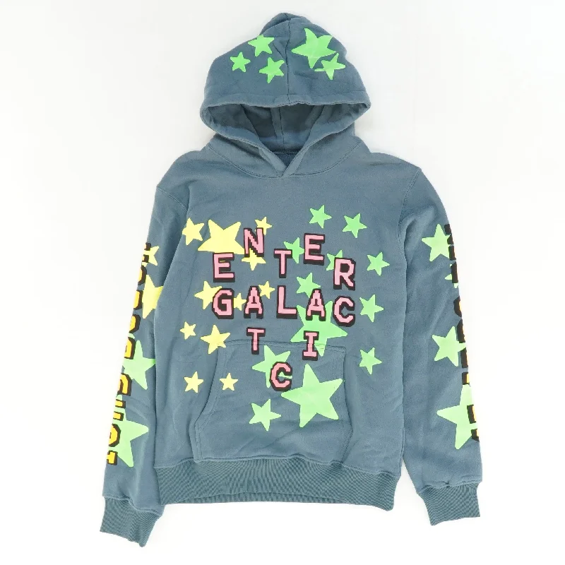 Men's Coats with Quilted LiningKid Cudi Enter Galactic Hoodie in Blue