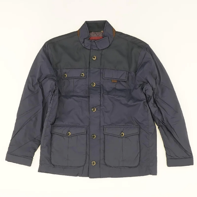 Men's Coats with Hand WarmersNavy Lightweight Jacket