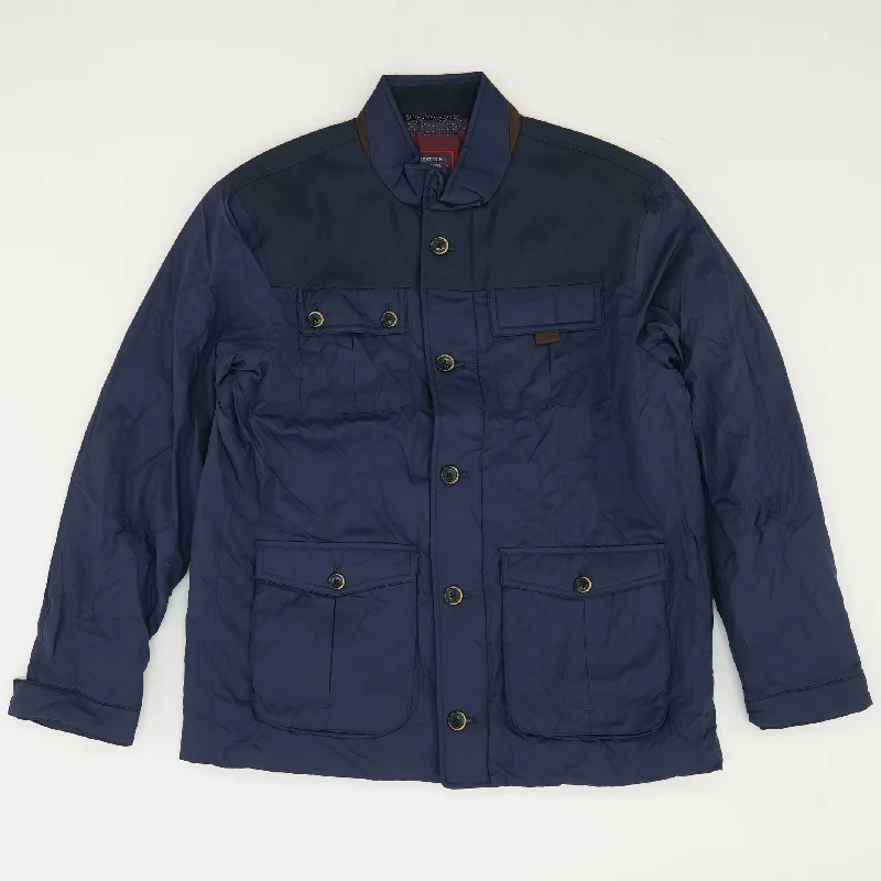 Men's Coats with Chest PocketsNavy Lightweight Jacket