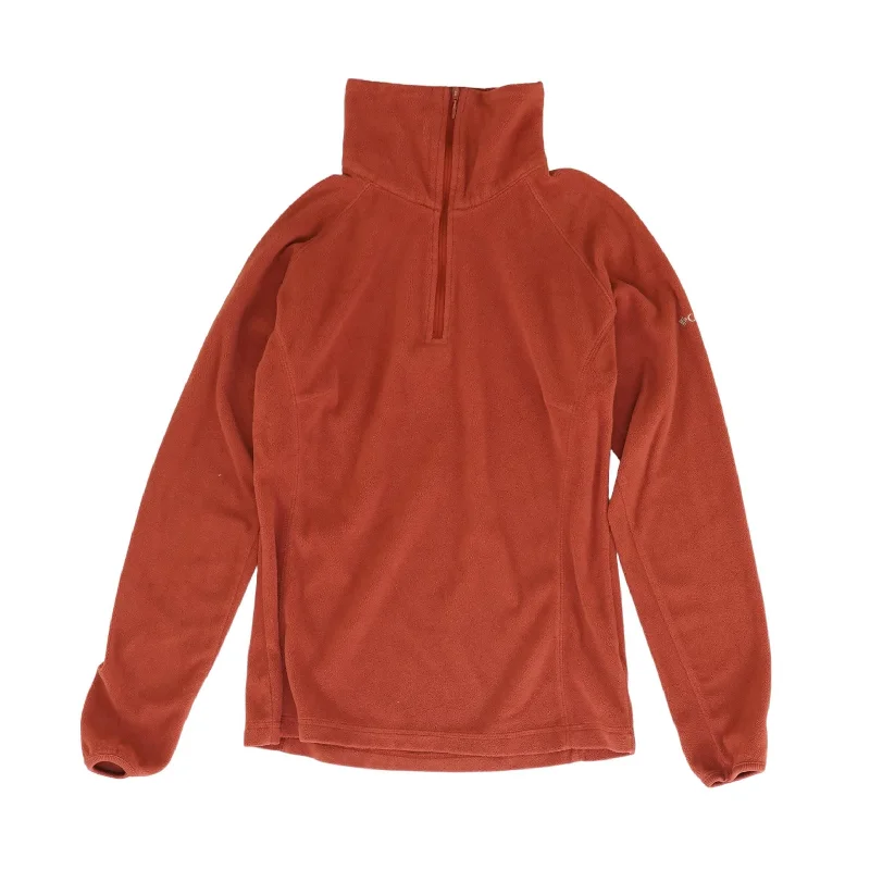 Men's Coats with Contrast StitchingRed Solid 1/4 Zip Pullover