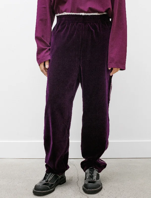 Men's Custom-Fit Pants for a Personalized TouchSweat Pants Piping Velvet Purple