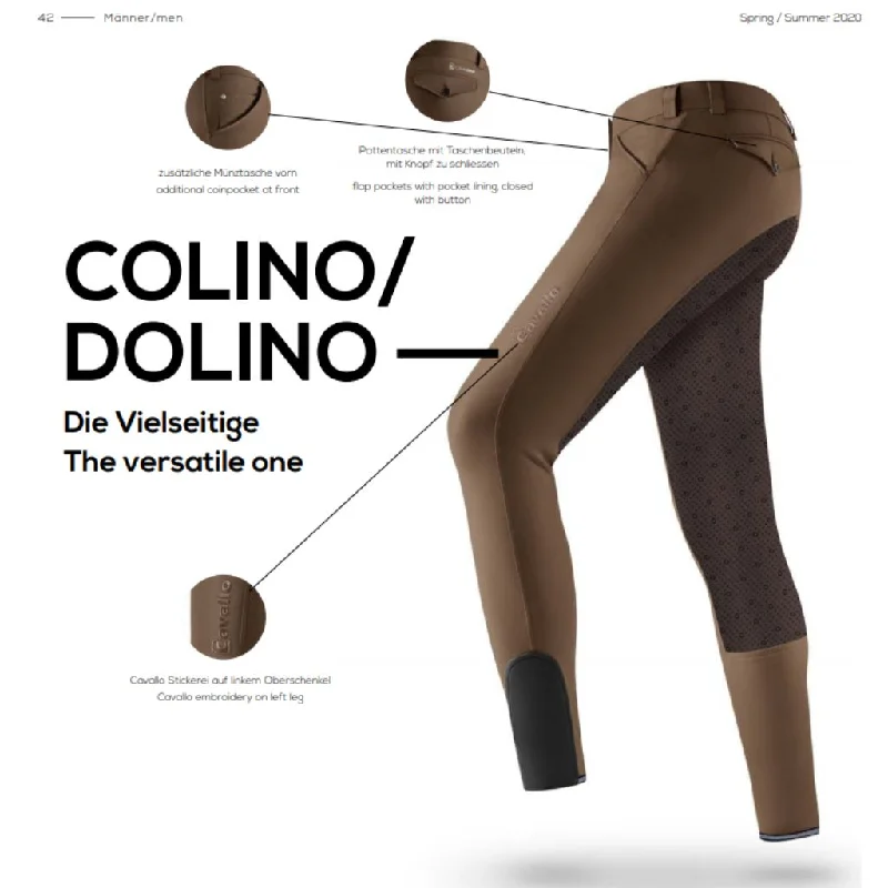 Men's Pants with Adjustable WaistbandsCavallo Colino Grip Mens Soft Shell Full Seat Breeches