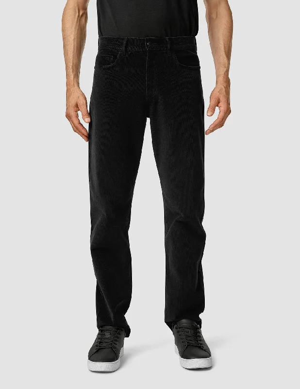 Men's Pants with Hidden PocketsCorduroy Pants Black