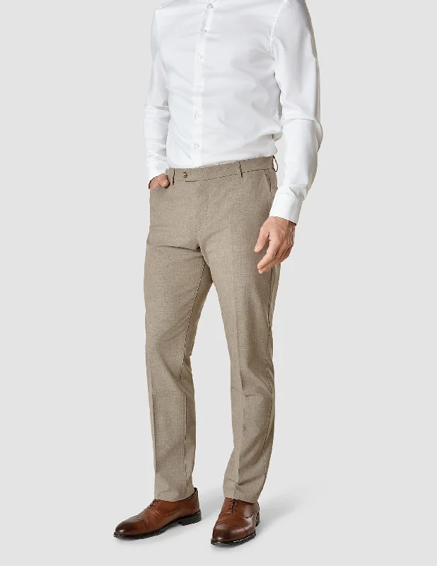 Durable Men's Work PantsEssential Suit Pants Regular Beige Melange