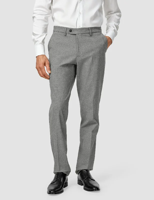 Men's Zippered Pants for SecurityEssential Suit Pants Regular Dark Grey Melange