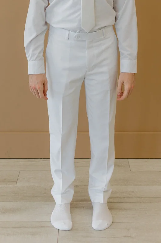 Layered Men's OverallsLegacy Suit Pant White