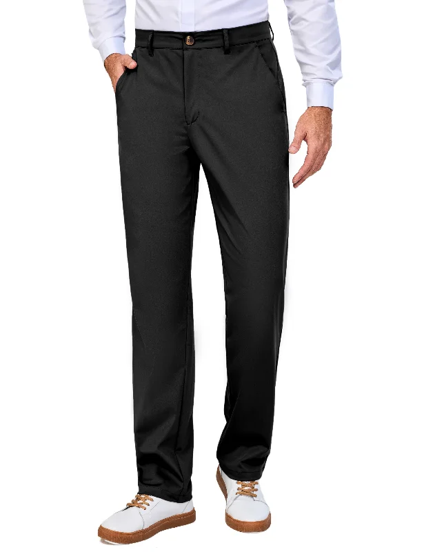 Men's Unique and Designer Bottom Wear for a Statement LookMen's Regular Fit Dress Pants Golf Pants Casual Travel Pants