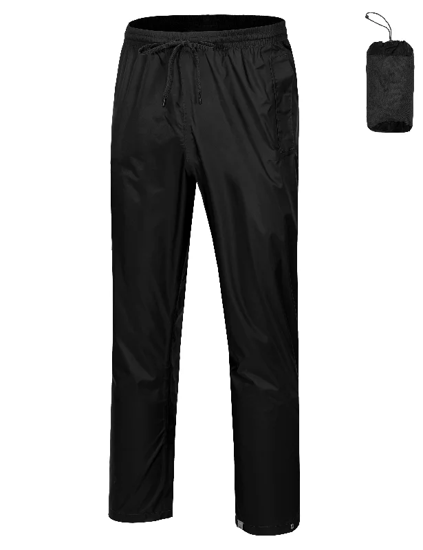 Stylish Men's Cargo PantsMen's Rain Pants Packable Waterproof Hiking Pants Windproof Breathable