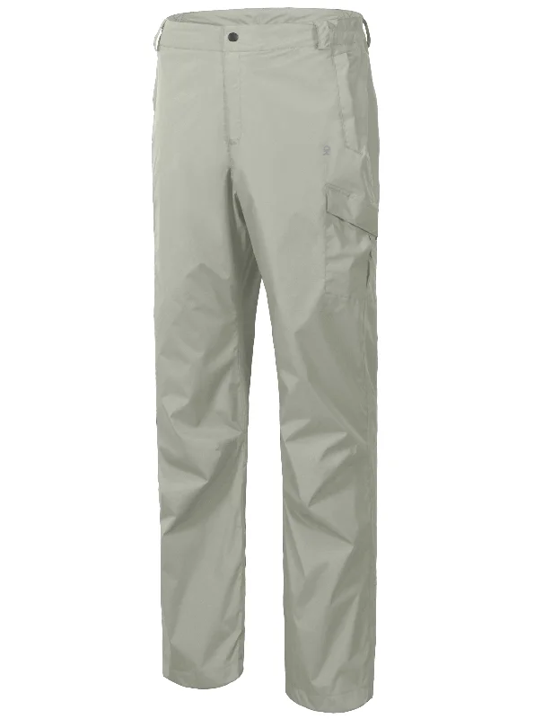 Men's Pants with Hidden ButtonsMen's Waterproof Lightweight Breathable Golf Hiking Rain Pants