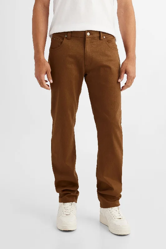 Men's Pants with Stain-Resistant TreatmentPantalon 5 poches en twill - Homme