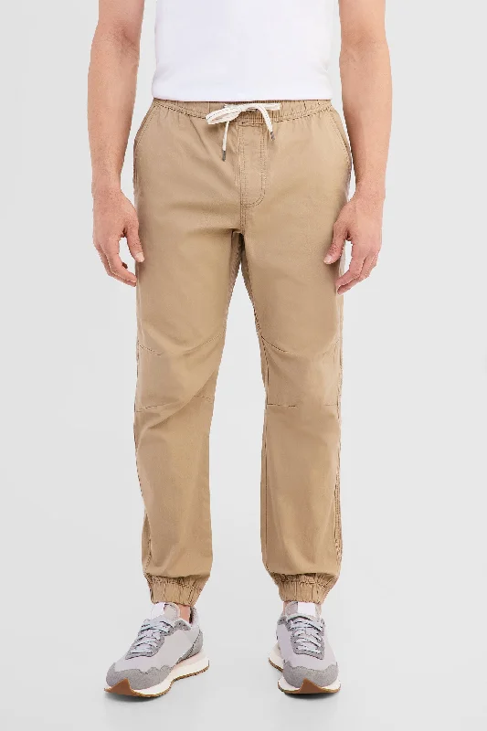 Men's Pants with Welt PocketsPantalon jogger en Popeline - Homme