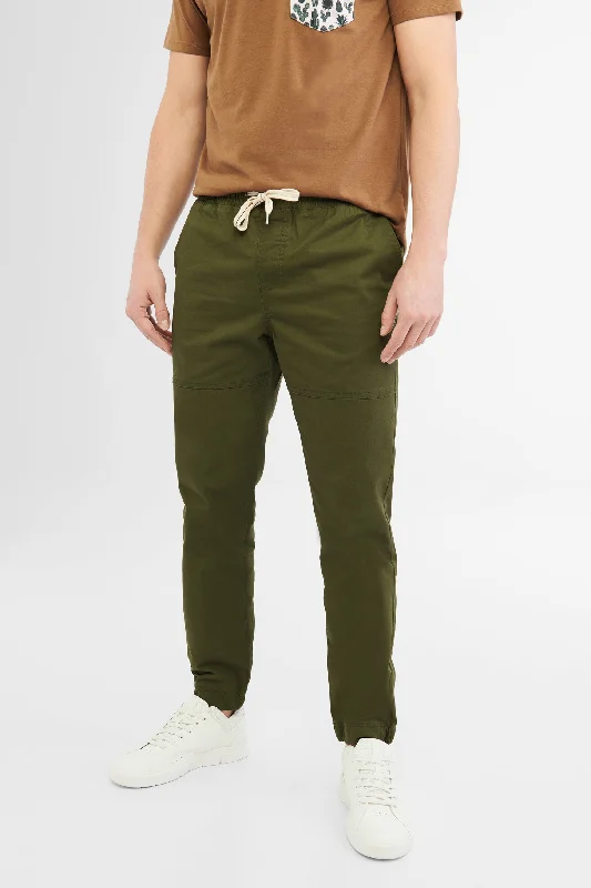 Men's Pants with Flat-Front DesignsPantalon jogger en twill - Homme