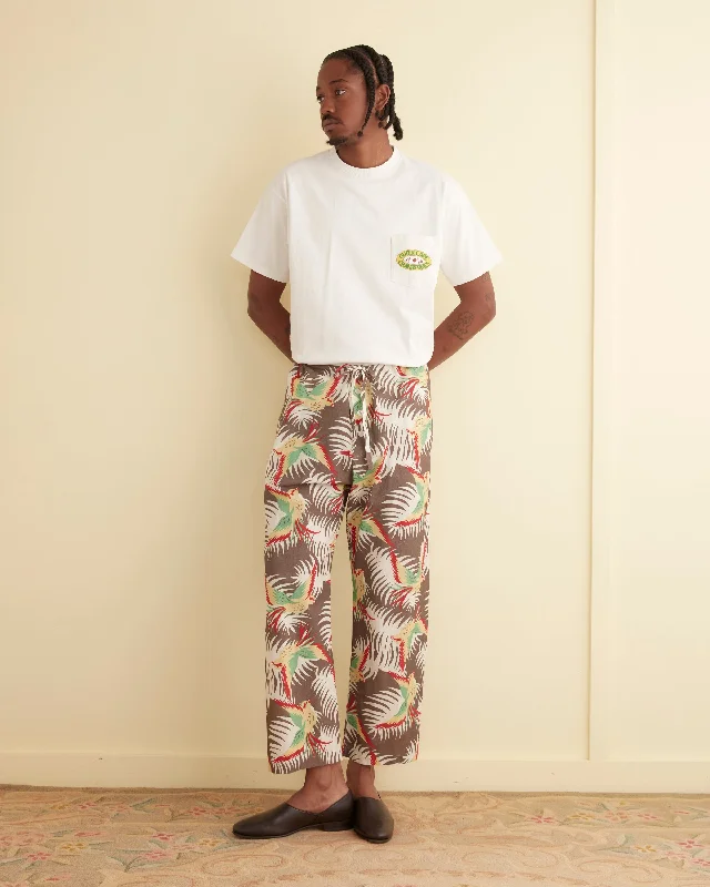 Men's Pants with Embroidered DesignsSun Conure Pajama Pants